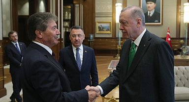 Cumhurbaşkanı Erdoğan, KKTC Başbakanı'nı kabul etti