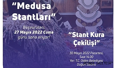 DİDİM'DE MEDUSA TAKI STANTLARI TEKRAR VATANDAŞLARLA BULUŞACAK