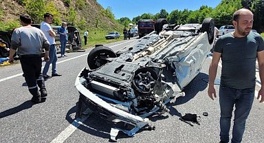 Düzce'de trafik kazası: 2 yaralı