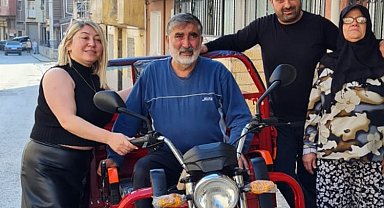 İzmir Buca'da motosikleti çalınmıştı, İZTUMED yardıma yetişti
