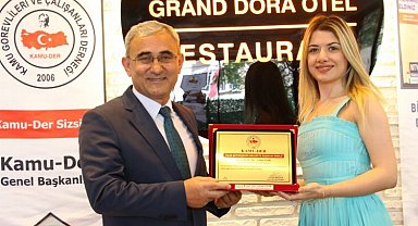 Kamu-Der'den yılın başkanı ödülü Kütahya'ya