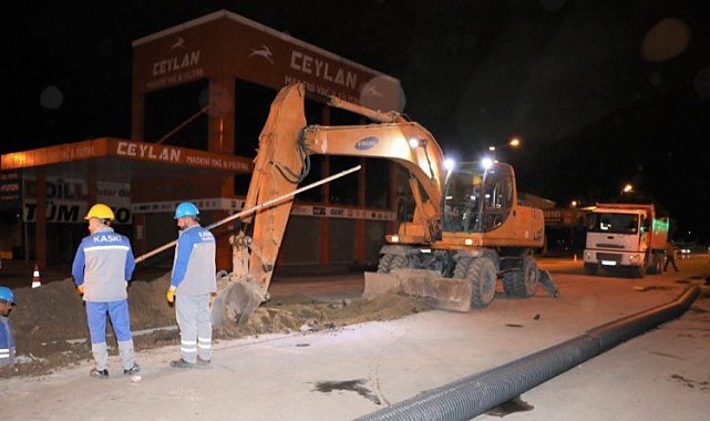 Kayseri KASKİ'den Yeni Sanayi'de alt yapı çalışması