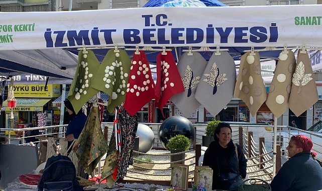 Kocaeli İzmit Belediyesi, el emeği satış stantları sezonunu açtı