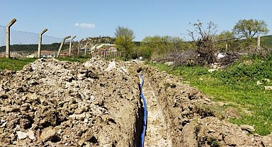 Manisa Doğanpınar Mahallesinde içme suyu terfi hattı çalışması tamamlandı