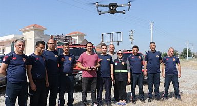 Manisa'nın itfaiye erleri drone eğitiminde