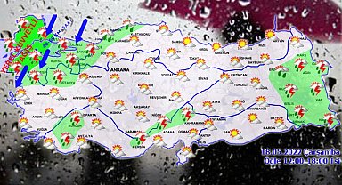 Marmara için kuvvetli yağış uyarısı