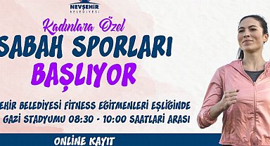 Nevşehir'de kadınlara özel sabah sporu