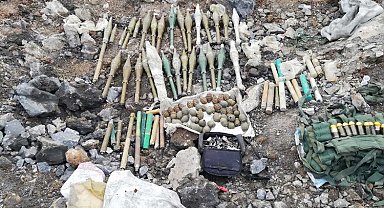 Pençe Kilit'te çok sayıda mühimmata el konuldu