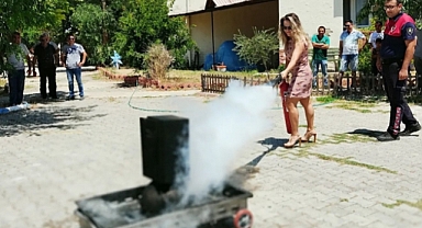 ADÜ'DE YANGIN TATBİKATI
