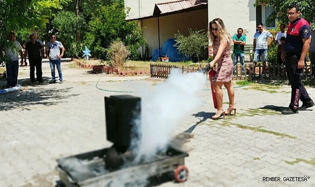 ADÜ'DE YANGIN TATBİKATI