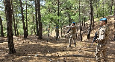 Asker Balıkesir ormanlarında nöbette