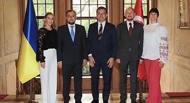 Başkan İmamoğlu Ukrayna Büyükelçisi'ni ağırladı
