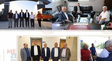 Başkan Zeybek'den iş insanlarına ziyaret