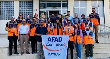 Batman'da AFAD gönüllüleri Sason'u gezdi
