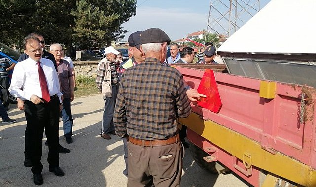 Bilecik'te Vali Kızılkaya'dan traktör sürücülerine uyarı
