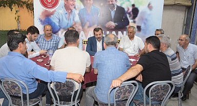 Bursa Gürsu'da Başkan Işık vatandaşları kıraathanelerde dinliyor