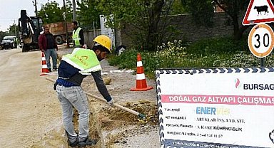 Bursa İznik'te doğal gaz Dırazali Mahallesi'ne ulaştı