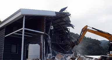 Bursa Uludağ eteklerinde kaçak yapı operasyonu