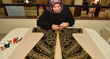 Bursa Yıldırım'da el emeği göz nuru sergisi