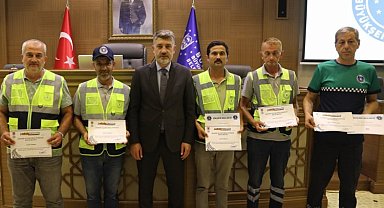 Bursa'da ulaştıran ekip sertifikalandı