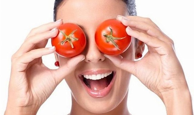Domates doğal parlaklık kazandırıyor