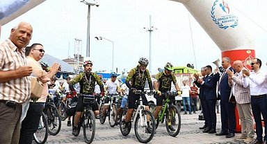 Edirne Enez'de Bisiklet Festivali sona erdi