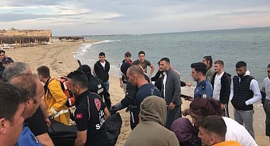 Edirne Enez'de denize giren genç boğuldu