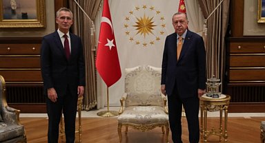 Erdoğan Stoltenberg ile görüştü