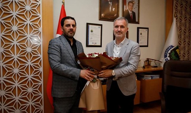 İnegölspor yönetimi Alper Taban'la buluştu