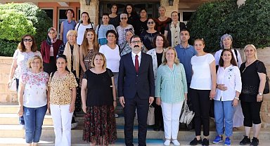 Kadın muhtarlardan Mardin Valiliğine ziyaret