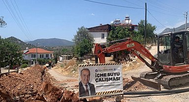 Kaş'ta içme suyu çalışmaları devam ediyor