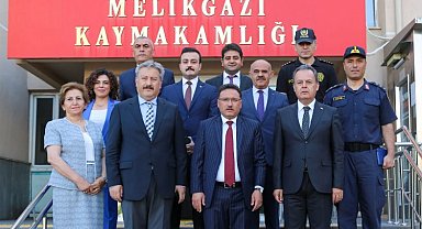 Kayseri Valisi Gökmen Çiçek'ten Melikgazi'ye ziyaret