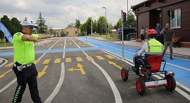 Kocaeli'de Trafik Eğitim Parkı'nda ilk ders Başkan'dan