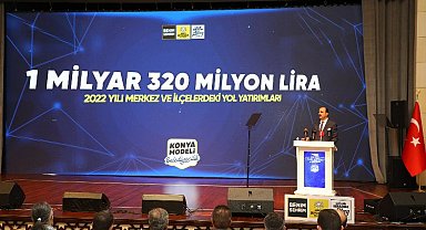 Konya'da yol yatırımları 1 milyar 320 milyon lira