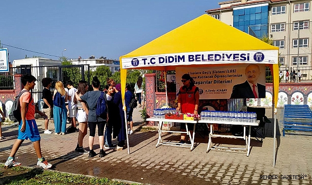 LGS'YE GİREN ÖĞRENCİLERE DESTEK BAŞKAN ATABAY'DAN GELDİ