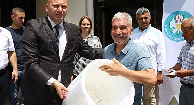 Manisa Salihli'de 12 bin adet üzüm sepeti
