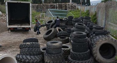 Manisa'da 6,5 ton lastik geri dönüşüme kazandırıldı