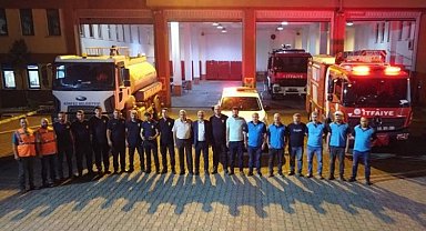 Marmaris'teki yangın söndürme için Kocaeli 8 araç ve 16 personel gönderdi