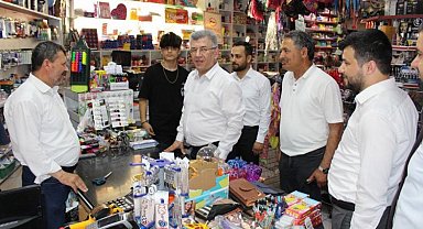 MHP'li Sefer Aycan esnaf ziyaretlerini Başkan Eliaçık ile yaptı