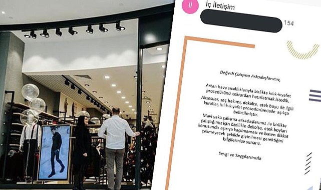 Ünlü markanın 'basen dikkat çekmeyecek şekilde giyinin' yazışması özür dilettirdi!