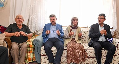 Vali Ergün'den şehit Mehmet Özen'in ailesine ziyaret