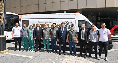 Vetbüs ve Vetbülans yangında yaralı