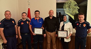 AFAD'dan Manisa İtfaiyesi'ne 'eğitim' teşekkürü