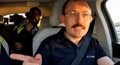 Bakan Muş Togg'un test sürüşünde