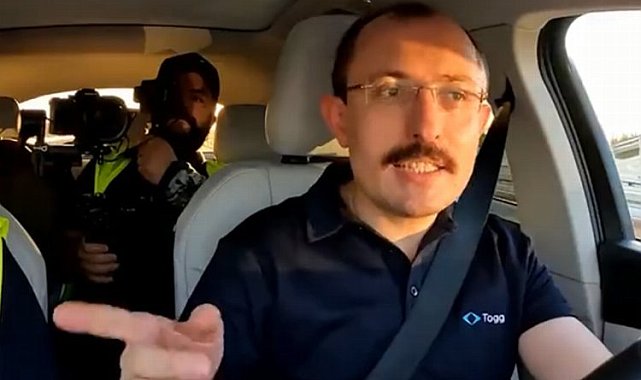 Bakan Muş Togg'un test sürüşünde