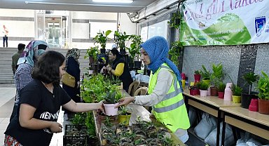 Başkent'te çiçek gibi takas