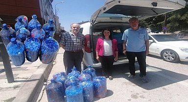 Bilecik Pazaryeri'nin sosyal projesine Kınıkspor'dan 'mavi' destek