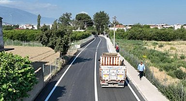 Bursa Gürsu'da İsabey yolu bayrama yetiştirildi
