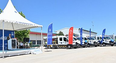 Bursa'da Büyükşehir filosuna 16 araçlık takviye