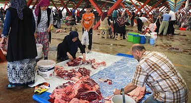 Bursa'da kurban sevinci